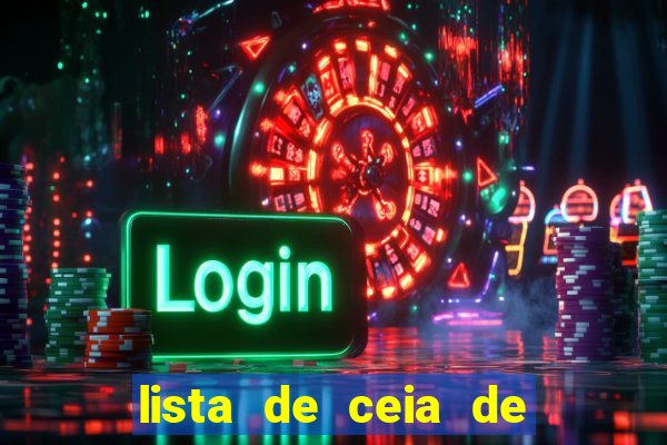 lista de ceia de natal para 20 pessoas