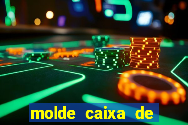 molde caixa de baralho png
