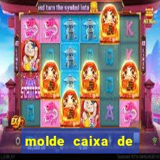molde caixa de baralho png