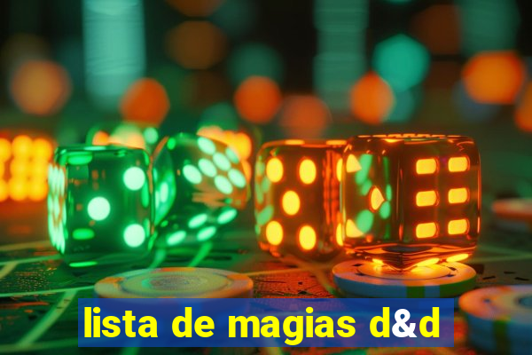lista de magias d&d