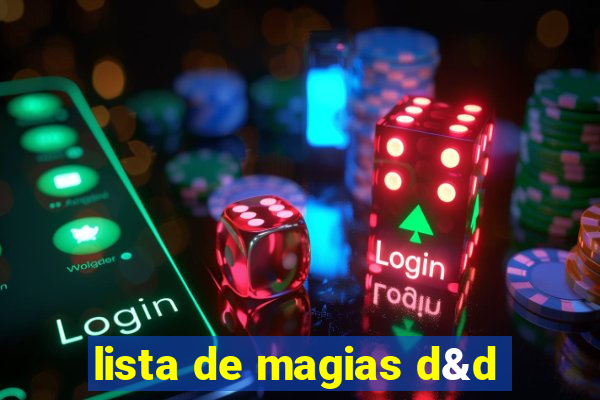 lista de magias d&d