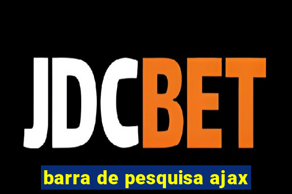 barra de pesquisa ajax
