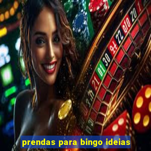 prendas para bingo ideias